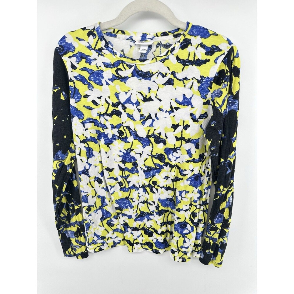 Peter Pilotto Women's Floral Long Sleeve Blouse Size M